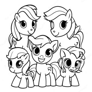 Page A Colorier De Personnages Colores De My Little Pony 30289-27232