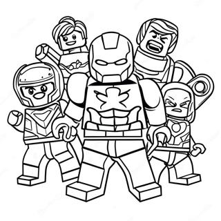 Lego Avengers Pages À Colorier