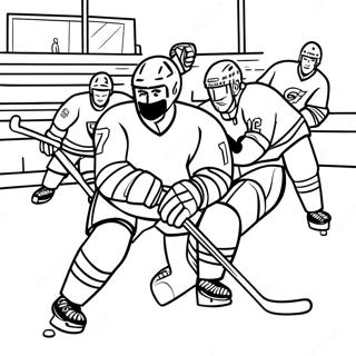 Page A Colorier De Scene De Match De Hockey Excitante 302-245