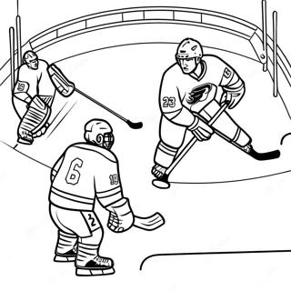 Page A Colorier De Scene De Match De Hockey Excitante 302-247