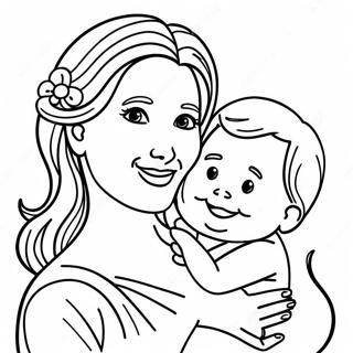 Page A Colorier Maman Heureuse Enceinte 30319-27249