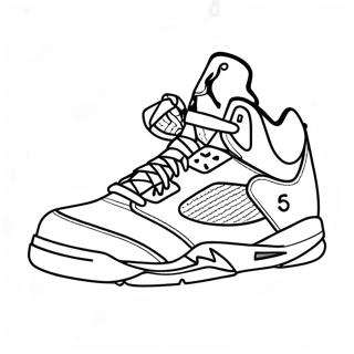 Page A Colorier Baskets Jordan 5 30348-27270