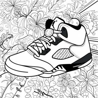 Page A Colorier Baskets Jordan 5 Classiques 30349-27273