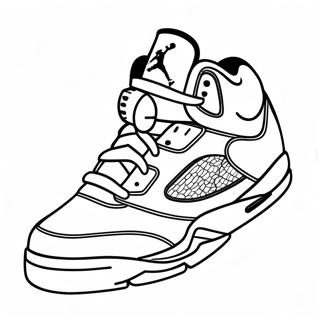 Page A Colorier Baskets Jordan 5 Classiques 30349-27274