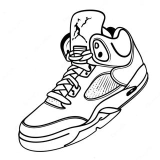 Page A Colorier Baskets Jordan 5 Classiques 30349-27276