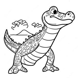 Page A Colorier Alligator De Montgomery Joueur 30359-27284