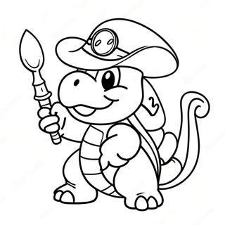 Page A Colorier Lemmy Koopa Avec Baguette Magique 30369-27290