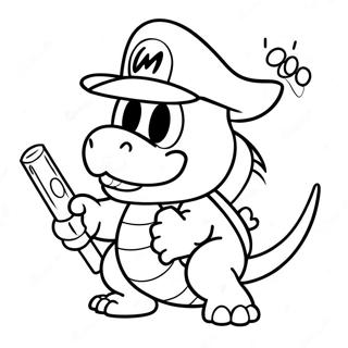 Page A Colorier Lemmy Koopa Avec Baguette Magique 30369-27292