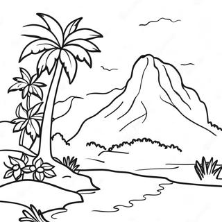 Page A Colorier Paysage Colore Du Venezuela 30389-27308