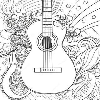 Page A Colorier Guitare 3038-2458