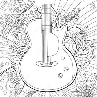 Page A Colorier Guitare 3038-2459