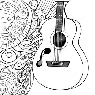 Page A Colorier Guitare 3038-2460