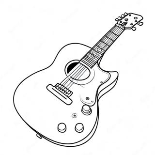 Page A Colorier Guitare 3038-2481