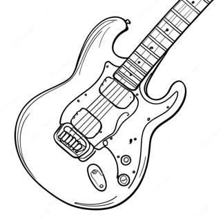 Guitare Electrique En Action Page A Colorier 3039-2462