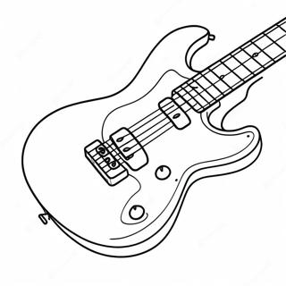 Guitare Electrique En Action Page A Colorier 3039-2463