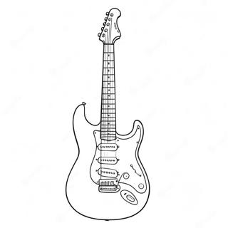 Guitare Electrique En Action Page A Colorier 3039-2464