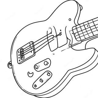 Guitare Electrique En Action Page A Colorier 3039-2485