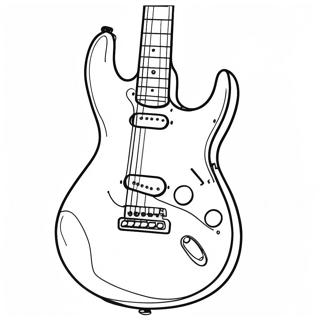 Guitare Electrique En Action Page A Colorier 3039-2486