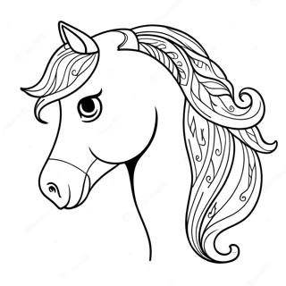 Page A Colorier De Beau Cheval 30478-27376