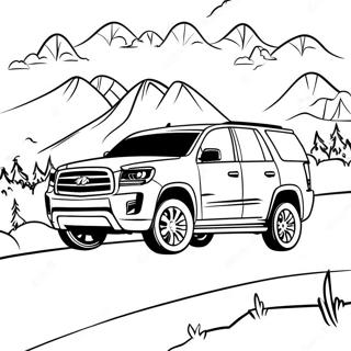 Page A Colorier De Suv Sportif Traversant Les Montagnes 30489-27385