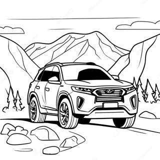 Page A Colorier De Suv Sportif Traversant Les Montagnes 30489-27387