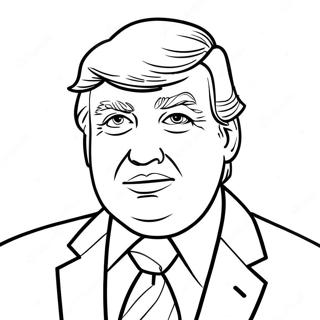 Page A Colorier Donald Trump En Costume 30579-27458