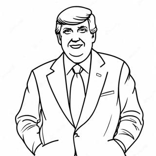 Page A Colorier Donald Trump En Costume 30579-27459