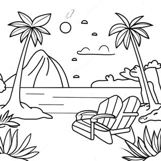 Page A Colorier Paradis Tropical 3058-2500