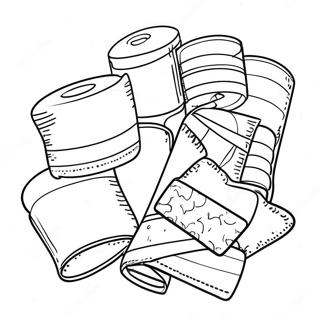 Page A Colorier Bandages Et Pansements Colores 30609-27481