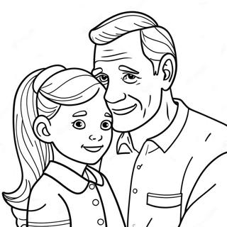 Page A Colorier Pere Et Fille 30628-27496