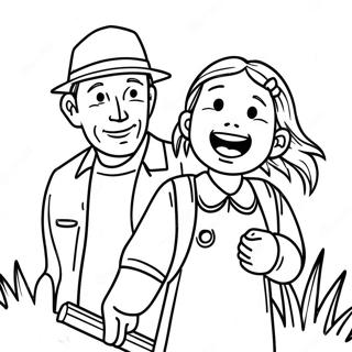 Page A Colorier Pere Et Fille Aventuriers 30629-27500