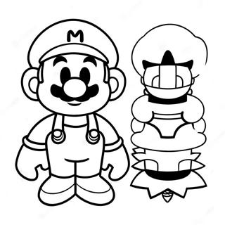 Among Us Mario Pages À Colorier