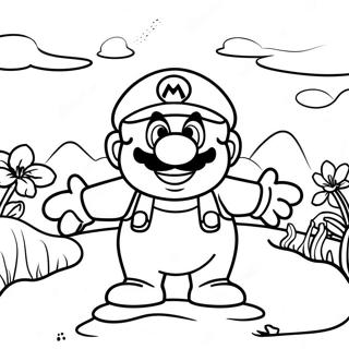 Page A Colorier Scene Daventure Mario Damong Us 30639-27505