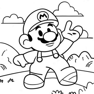 Page A Colorier Scene Daventure Mario Damong Us 30639-27506