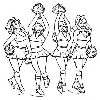 Page A Colorier Pom Pom Girls Des Arizona Cardinals 30659-27522