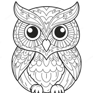 Page A Colorier Hibou Fini 30718-27567