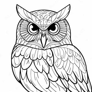 Page A Colorier Hibou Fini 30718-27568