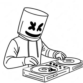 Dj Marshmello Pages À Colorier