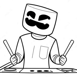 Page A Colorier De Dj Marshmello 30788-27623