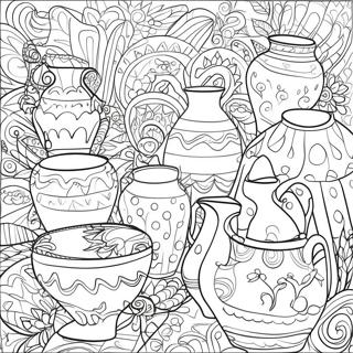 Page A Colorier De Designs De Poterie Colores 30809-27642