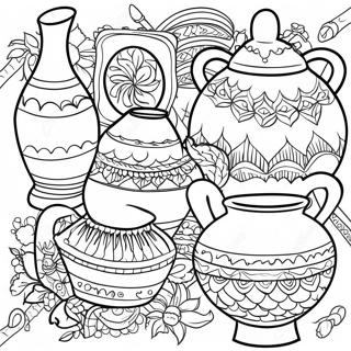 Page A Colorier De Designs De Poterie Colores 30809-27644