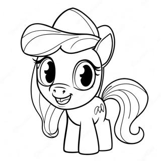 Page A Colorier Dapplejack Avec Un Grand Sourire 30819-27649