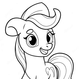 Page A Colorier Dapplejack Avec Un Grand Sourire 30819-27651