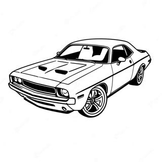 Dodge Challenger Pages À Colorier