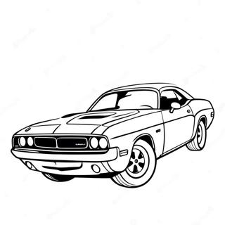 Page A Colorier De Dodge Challenger Classique 30839-27665