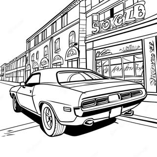 Page A Colorier De Dodge Challenger Classique 30839-27666