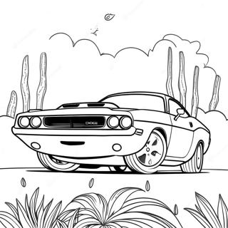 Page A Colorier De Dodge Challenger Classique 30839-27667