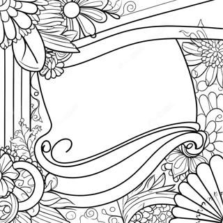 Page A Colorier Modele De Drapeau Vierge 30848-27671