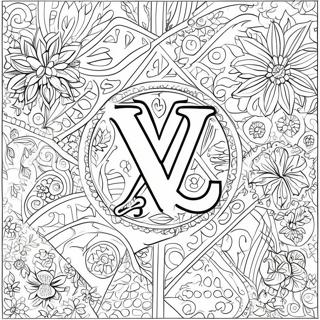 Page A Colorier Logo Louis Vuitton 30908-27718