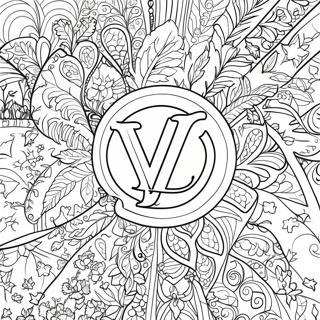 Page A Colorier Logo Louis Vuitton 30908-27720